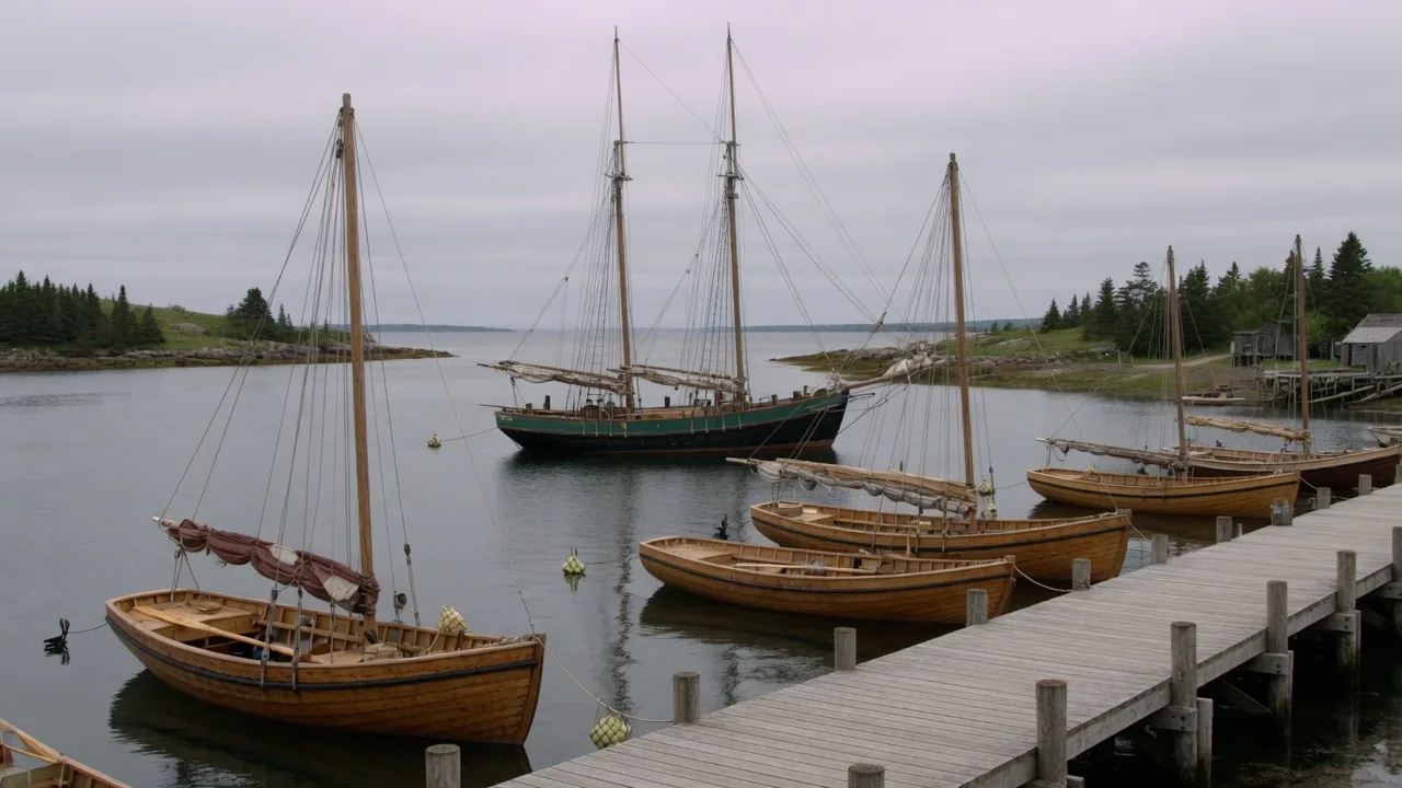 Port-Rossaway harbour, empty place, North proof